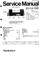 Technics - SECA-1080 - Service manual 